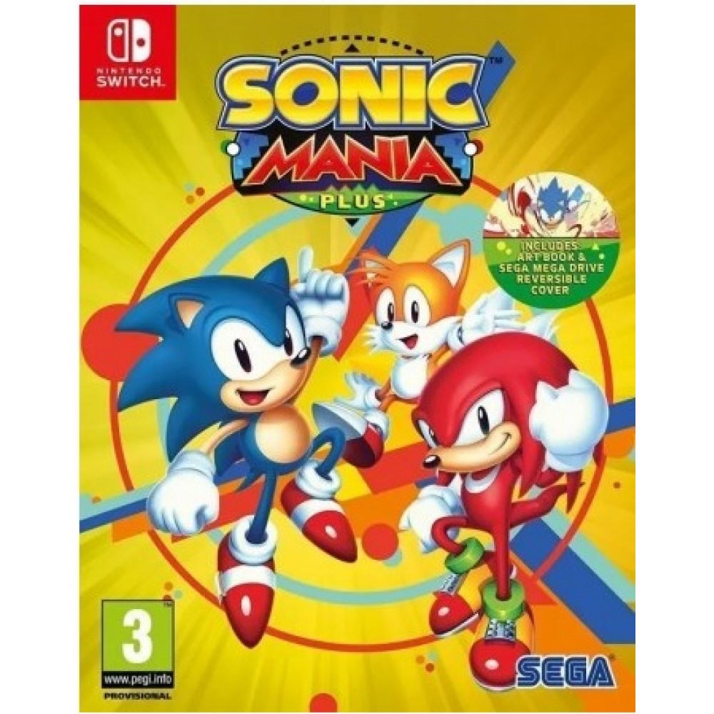 Sonic Mania Plus Includes Artbook [Nintendo Switch, английская версия]