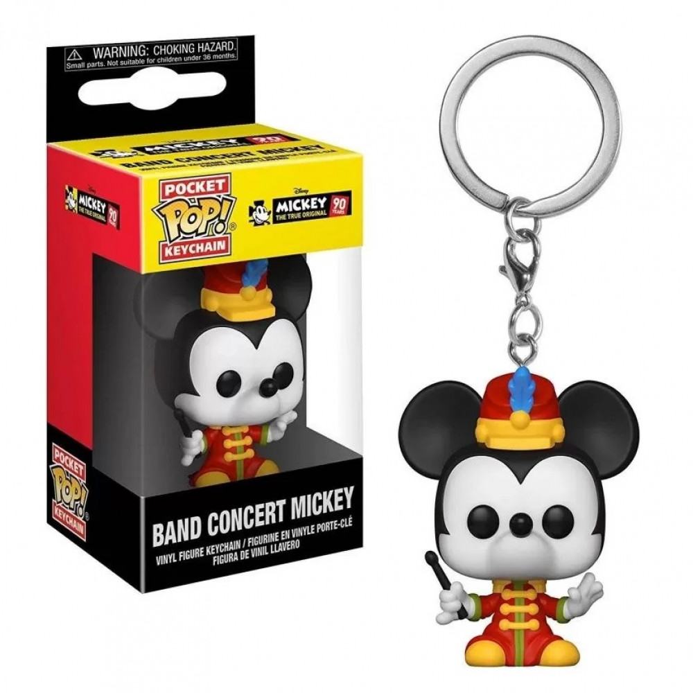 Брелок Funko Pocket POP! Keychain: Disney: Mickey's 90th: Band Concert Mickey 32176-PDQ
