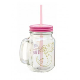 Кружка стеклянная Funko Disney Little Mermaid Pearl Anniversary Instant Mermaid Mason Jar UT-DI06118